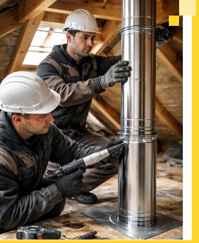 Монтаж дымоходов для каминов в Тихорецке с гарантией качества