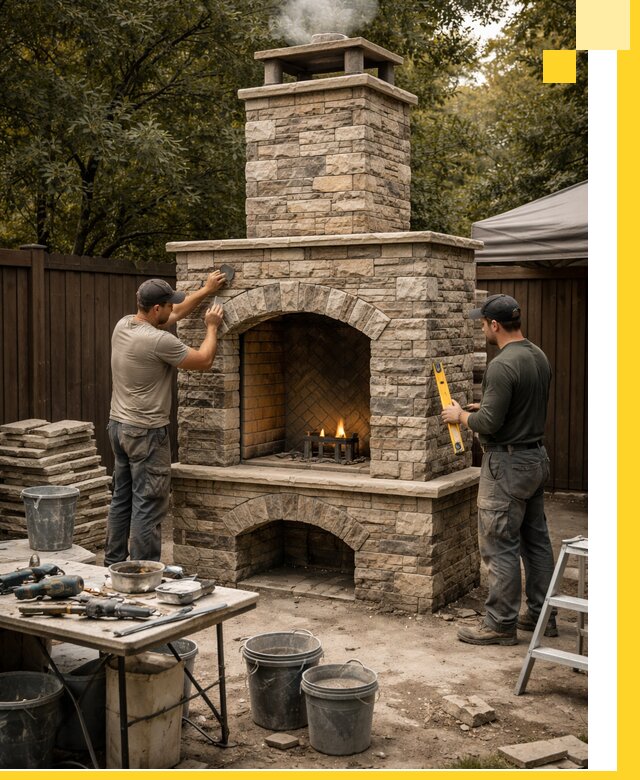 Проектирование и установка уличных каминов в Тихорецке