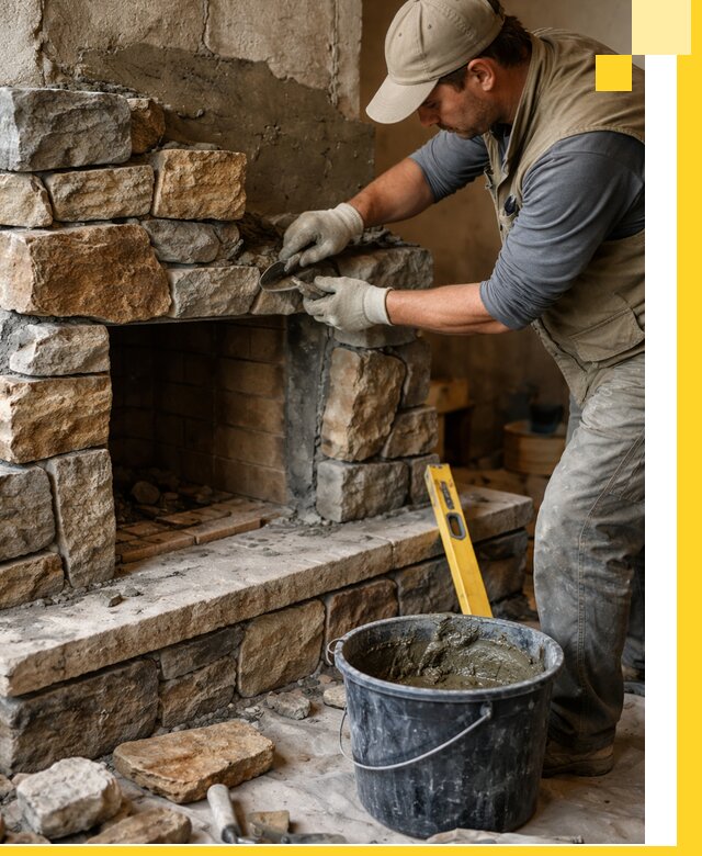 Изготовление и установка каменных каминов под ключ в Тихорецке