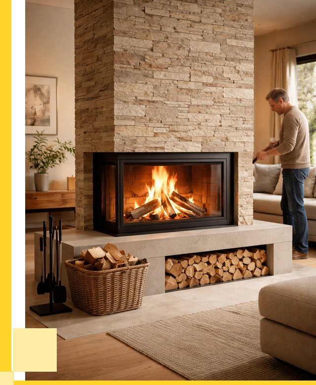 Дровяной камин под ключ в Тихорецке от 206140 р. | ЭриданТхр