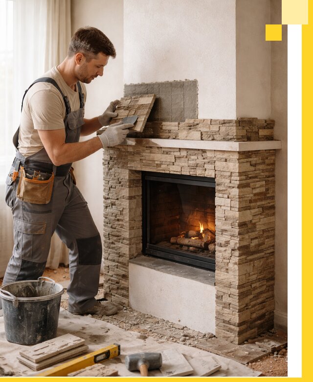 Изготовление и монтаж каминов для дома под ключ в Тихорецке