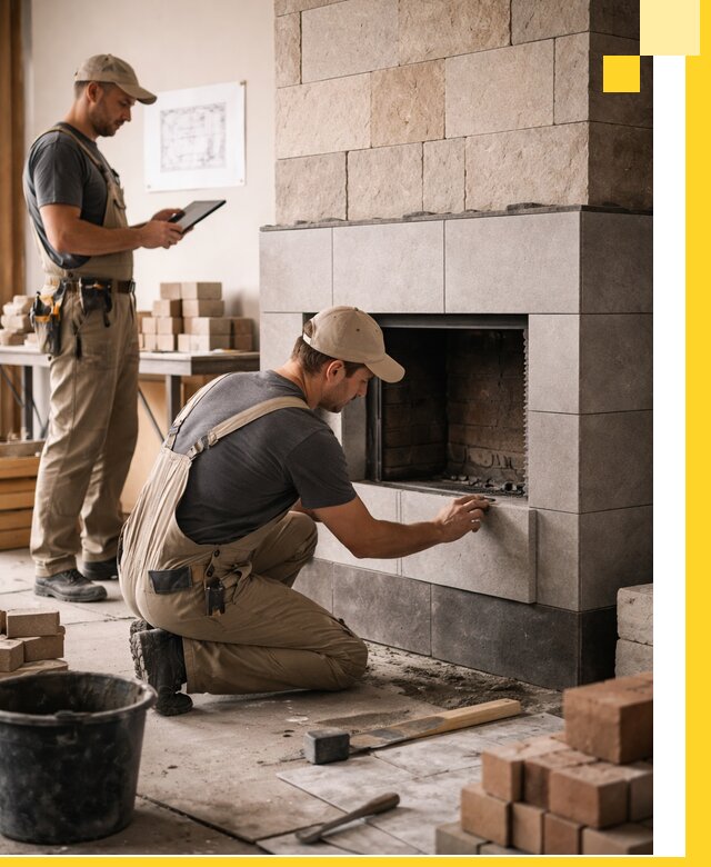 Индивидуальные проекты каминов и каминных систем в Тихорецке