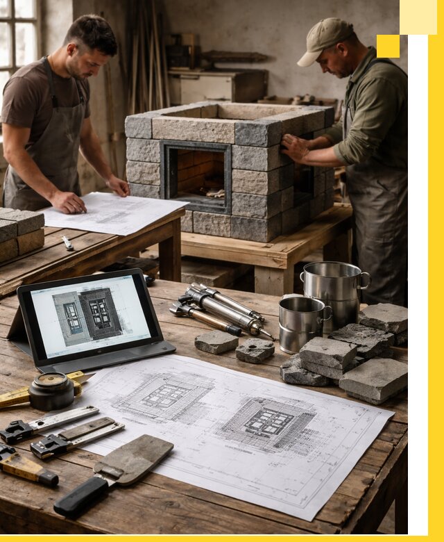 Разработка проектов печей с согласованием и монтажом в Тихорецке