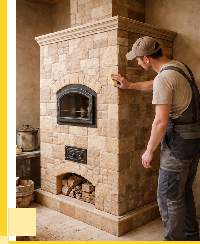 Облицовка печей в Тихорецке от 4638 р. под ключ | ЭриданТхр