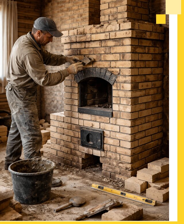 Кирпичные печи под ключ в Тихорецке: проектирование и кладка