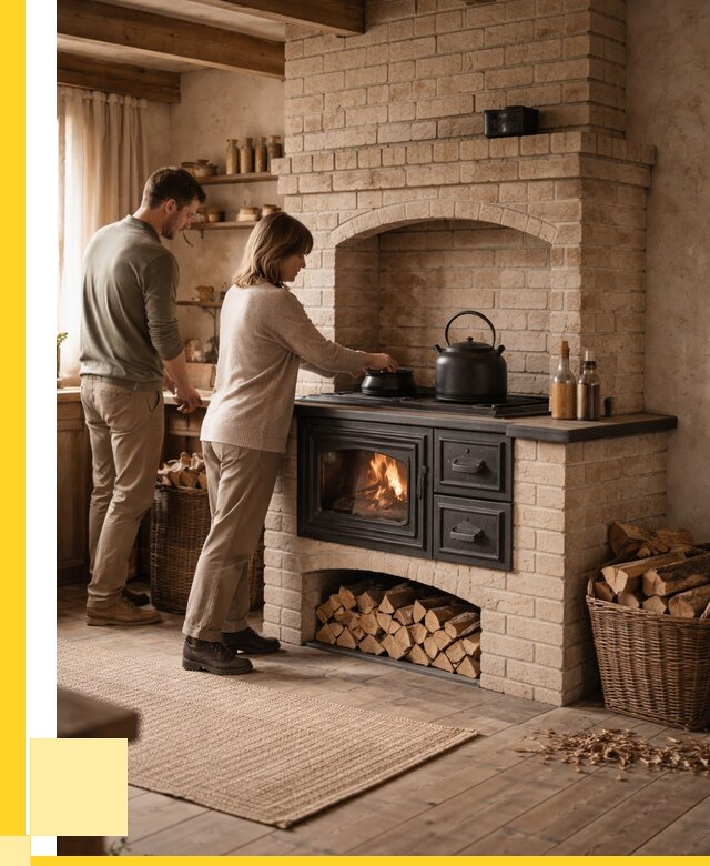 Печи с плитой в Тихорецке от 46382 р. | ЭриданТхр — кирпичная печь