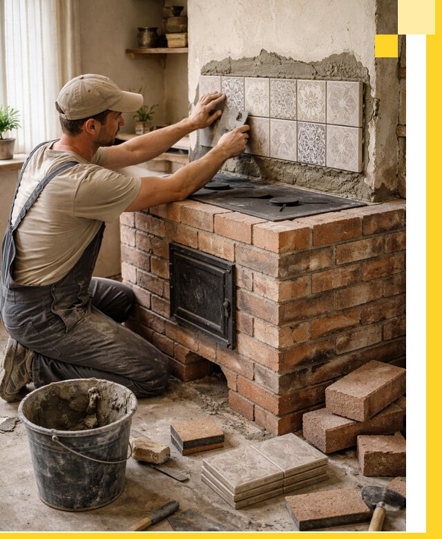 Печи с плитой на заказ монтаж гарантия и сервис в Тихорецке