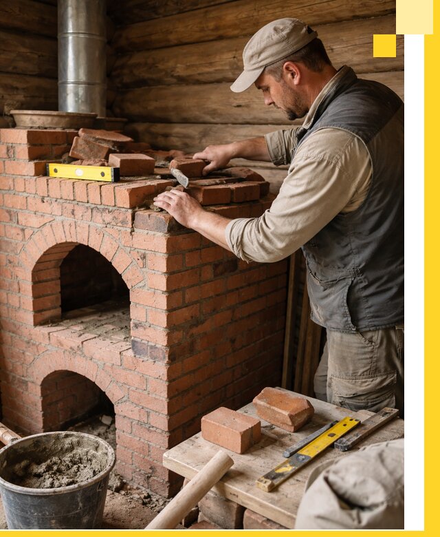 Изготовление и установка русских печей в Тихорецке под ключ