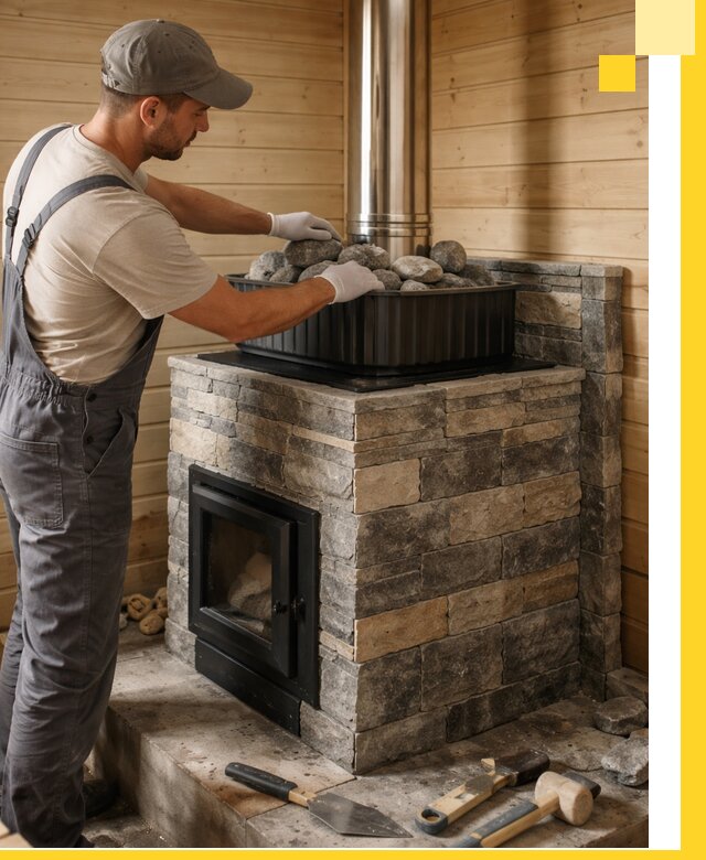 Печи для парной в Тихорецке, производство, монтаж и обслуживание