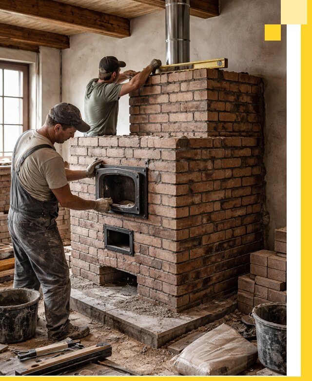 Печи для загородного дома под ключ в Тихорецке — монтаж и сервис