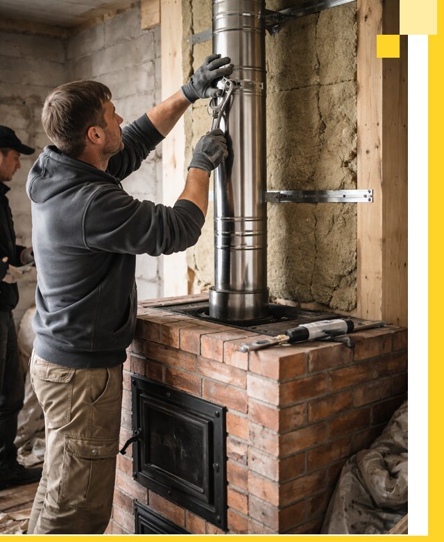 Изготовление и монтаж печей и дымоходов под ключ в Тихорецке