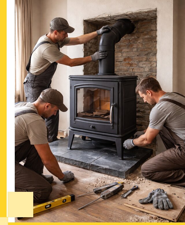 Монтаж печи камина в частном доме в Тихорецке от 25768 р. | ЭриданТхр
