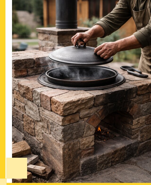 Печи для казана в Тихорецке по цене от 18553 р. | ЭриданТхр