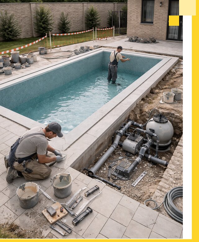 Строительство бассейнов под ключ в Тихорецке: проекты и монтаж