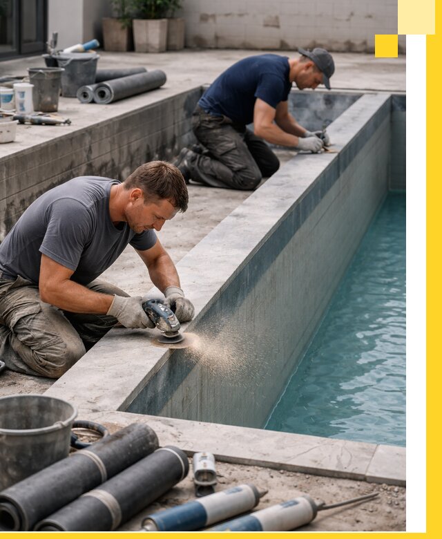 Профессиональный ремонт бассейнов под ключ в Тихорецке