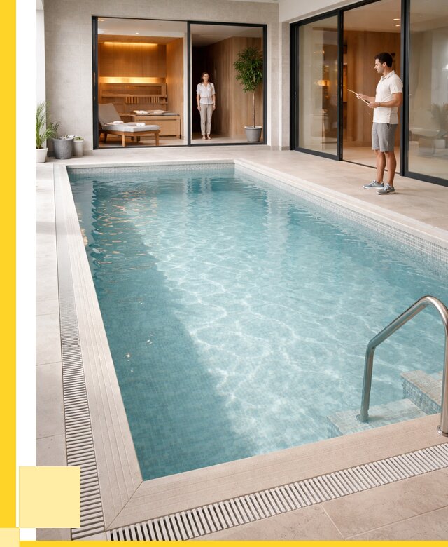 Отделка бассейна пленкой ПВХ в Тихорецке от 3607 р. - ЭриданТхр