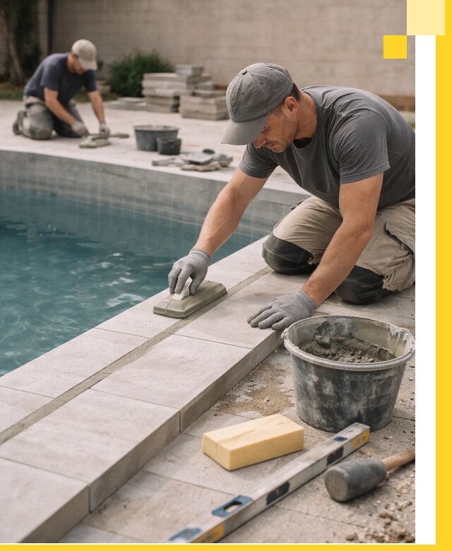 Отделка бассейнов в Тихорецке: декоративная отделка и гидроизоляция