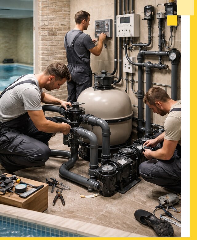 Комплексное оборудование для бассейнов под ключ в Тихорецке