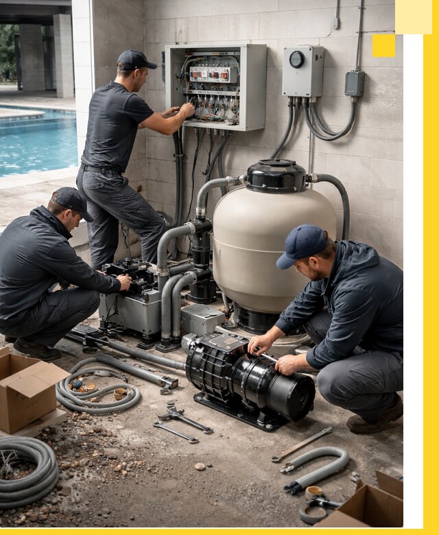 Профессиональный монтаж оборудования для бассейнов в Тихорецке