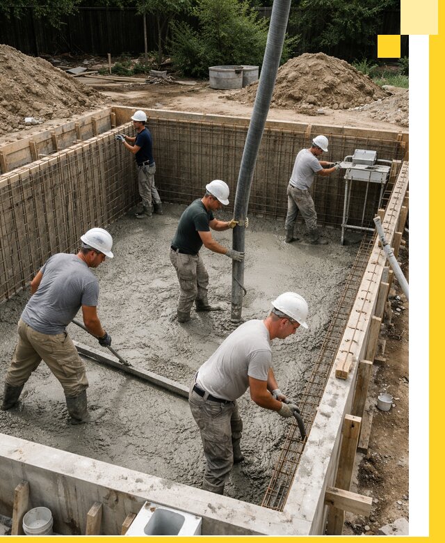 Строительство бетонных бассейнов под ключ в Тихорецке