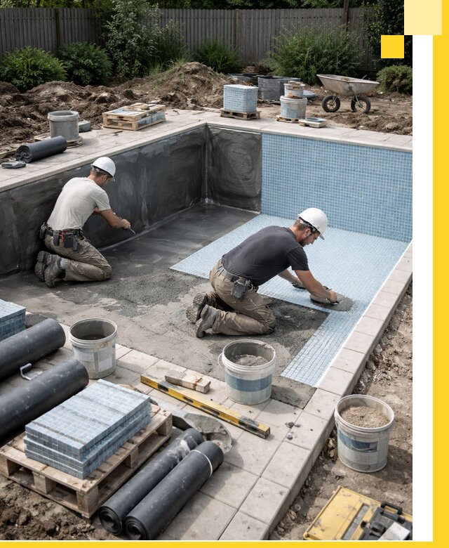 Проектирование и строительство стационарных бассейнов в Тихорецке