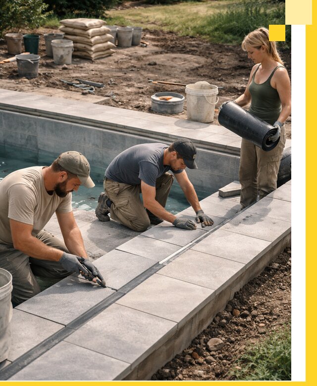 Строительство и монтаж уличных бассейнов под ключ в Тихорецке