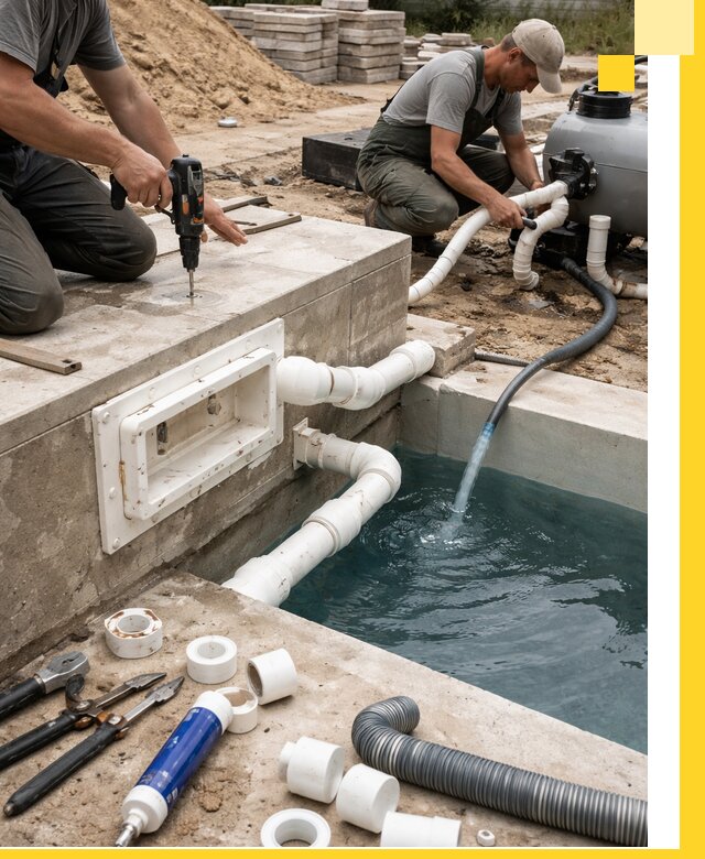 Строительство скиммерных бассейнов под ключ в Тихорецке