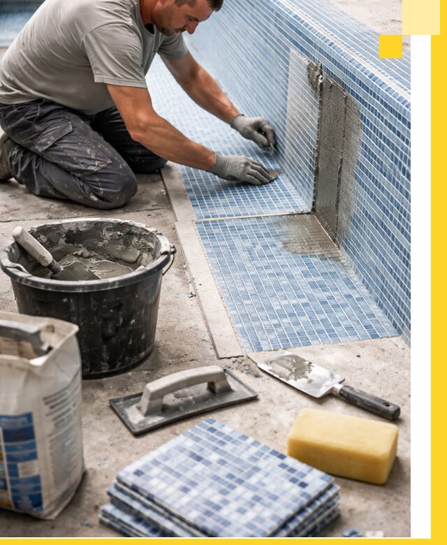 Укладка и ремонт мозаики для бассейнов под ключ в Тихорецке