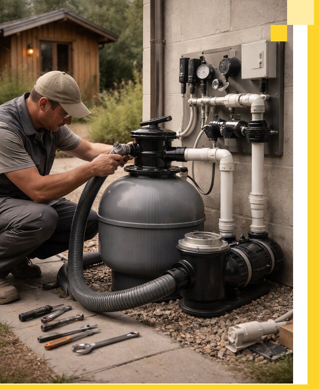 Продажа и монтаж фильтров и насосов для бассейнов в Тихорецке