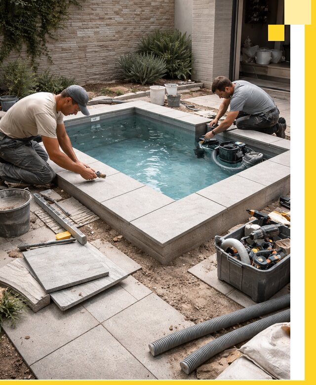 Мини бассейны под ключ в Тихорецке, дизайн и установка