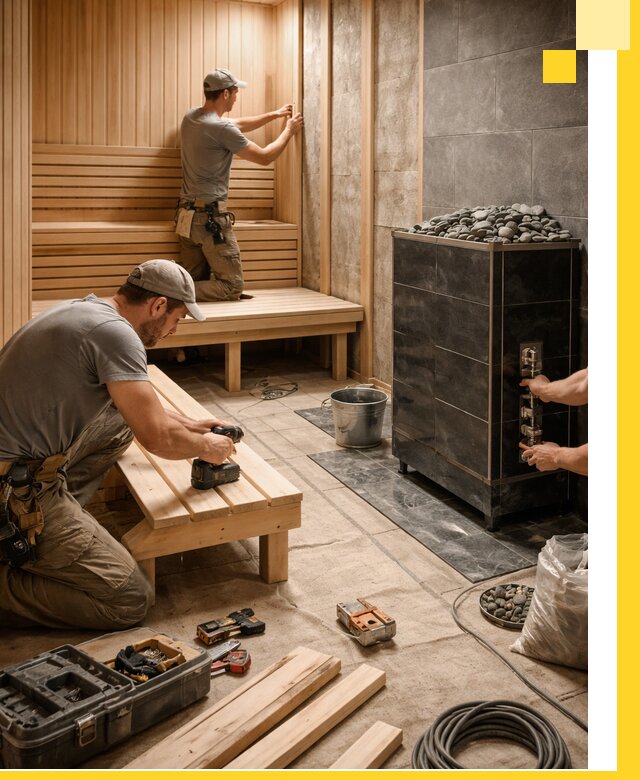 Дизайн и строительство интерьерных саун под ключ в Тихорецке