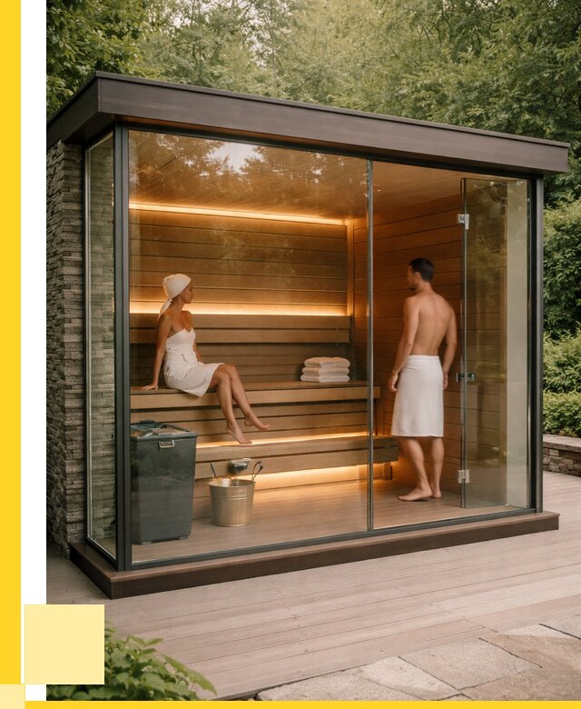 Сауна стеклянная и двери для сауны в Тихорецке от 257675 р. | ЭриданТхр
