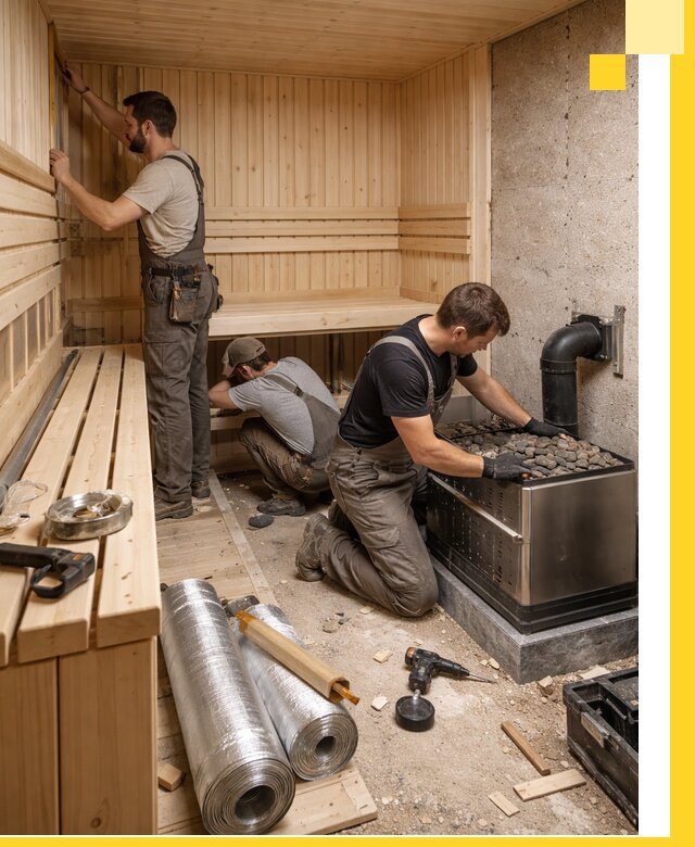 Индивидуальные сауны на заказ в Тихорецке под ключ, проект и монтаж