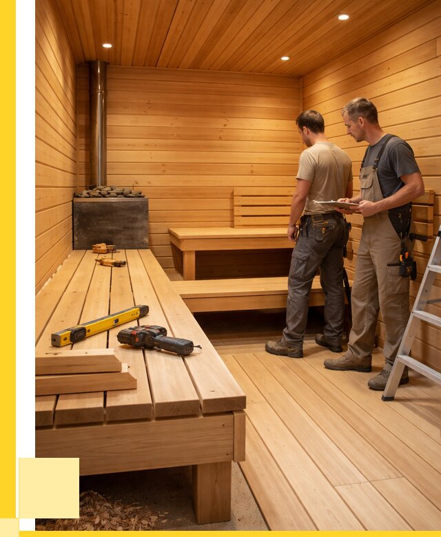 Отделка бань и саун в Тихорецке по цене от 4638 р. | ЭриданТхр