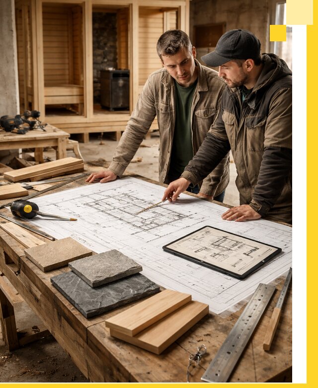 Проекты бань под ключ и планы строительства в Тихорецке