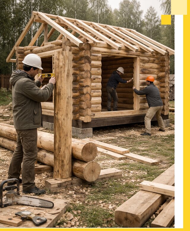 Строительство бань для дачи под ключ в Тихорецке с доставкой и монтажом