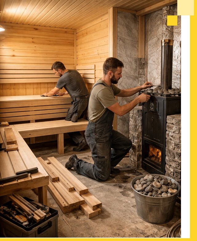 Дизайн и строительство интерьеров бань под ключ в Тихорецке