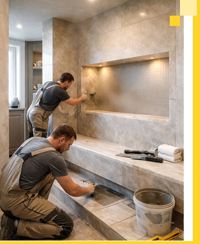 Профессиональное строительство хамама в квартире в Тихорецке