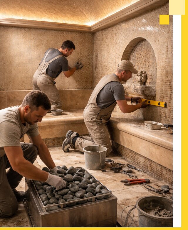 Проектирование и строительство хамама и сауны в Тихорецке