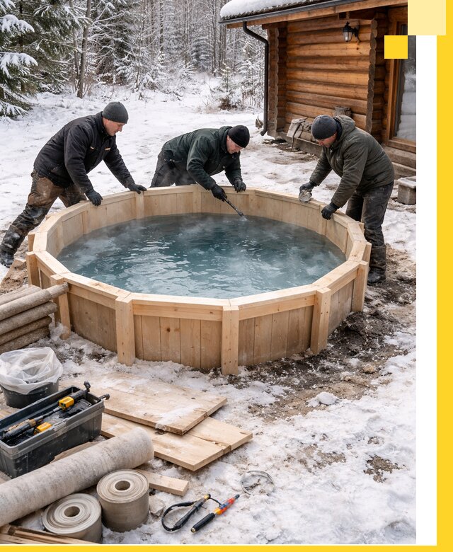 Изготовление и установка ледяных купелей под ключ в Тихорецке